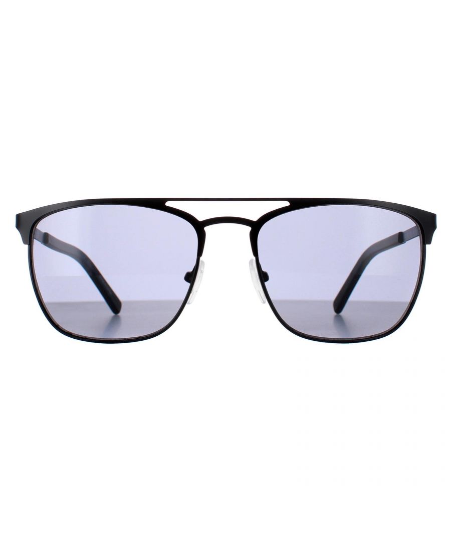 Calvin Klein Square Mens Matte Black Solid Smoke CK20123S Metal - One Size