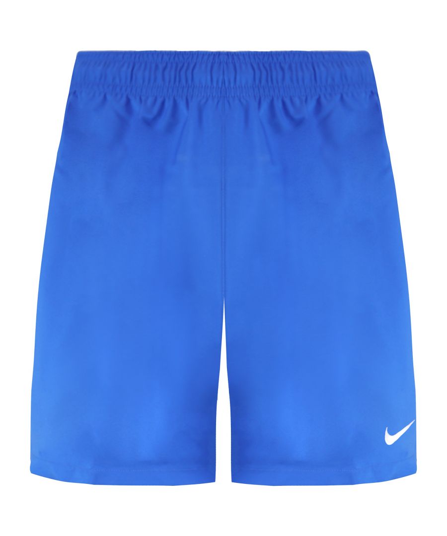 Nike Dri-Fit Stretch Waist Blue/White Graphic Logo Mens Shorts 361135 463