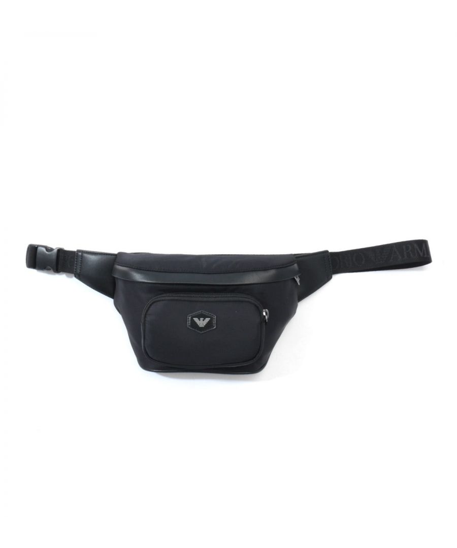 Image for Emporio Armani Eagle Logo Belt Bag - Black