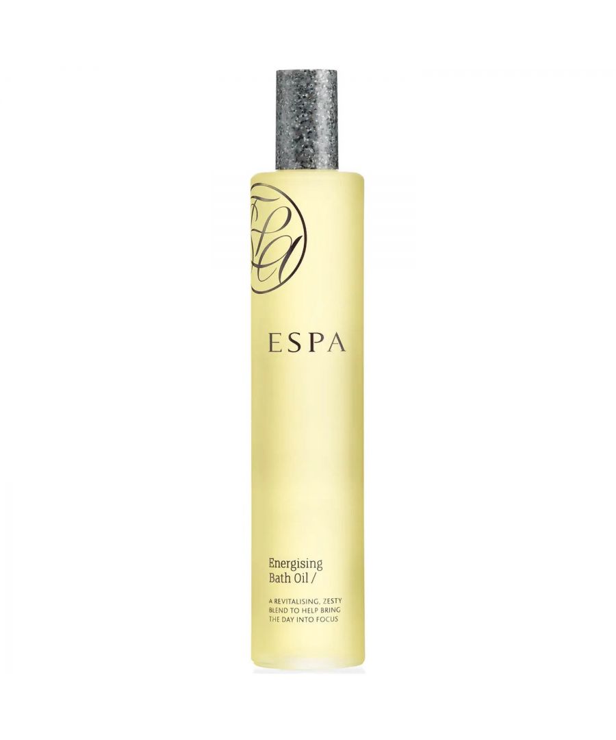 Espa Energising Bath Oil\n\nThis energising bath oil contains a revitalising, zesty blend to help bring the day into focus. \n\nWhen everything feels a little sluggish and flat turn to nature’s finest invigorators for an instant boost. Revitalising Peppermint and Eucalyptus will swiftly energise and awaken. Rosemary helps focus the mind, while Sweet Almond Oil deeply nourishes for soft, supple skin. \n\nThis energising bath oil is suitable for:\n\nAll skin types.