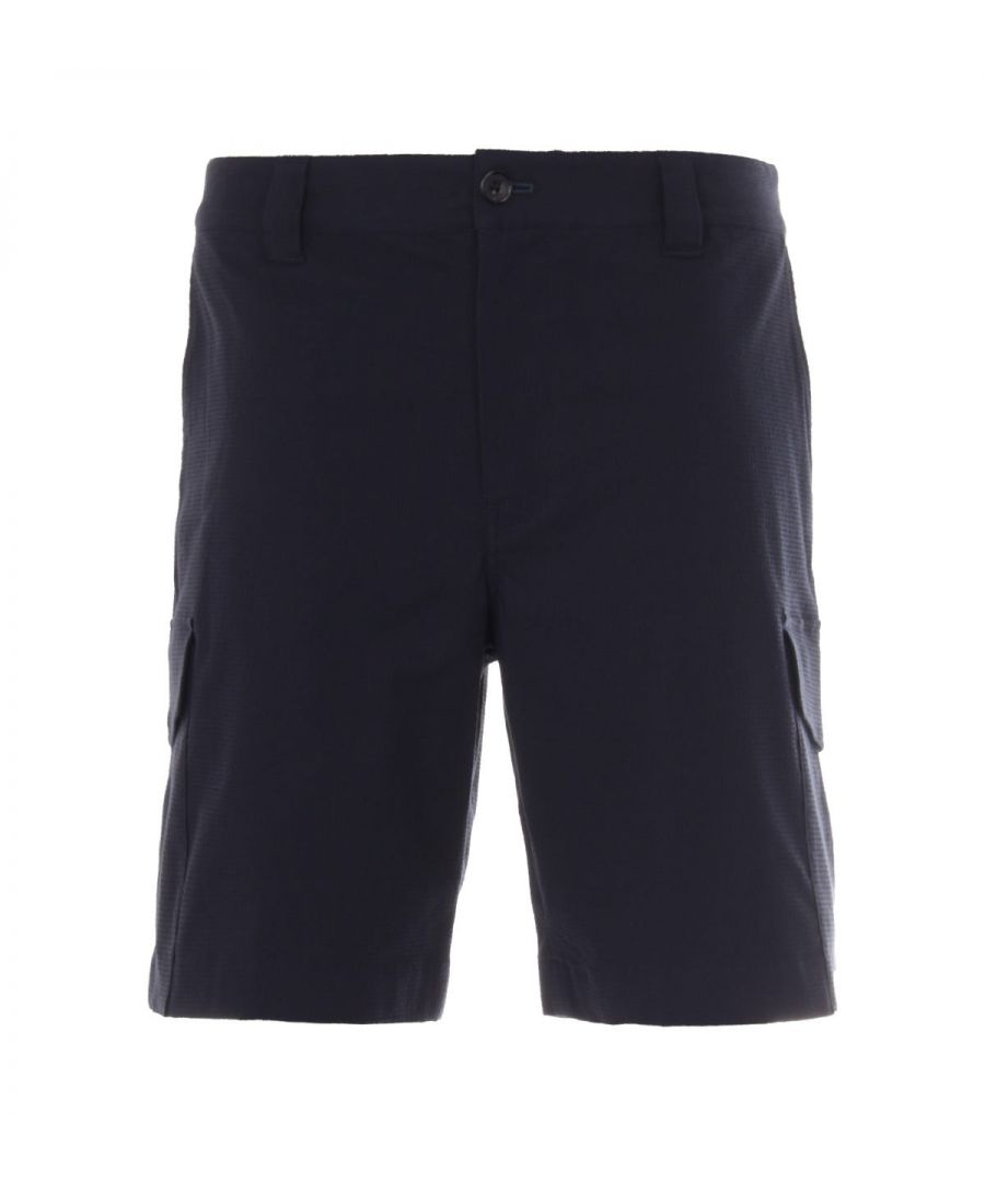 With shorts weather approaching now is the time to refresh your wardrobe. PS Paul Smith brings fresh and re-imagined tailoring for a new era and these Textured Cargo Skater Shorts are the perfect pair. '90s inspired and crafted from stretch cotton in a puckered texture, providing visual interest. Featuring a belt looped waist, a zip fly fastening, twin side slip pockets, rear welt pockets and large cargo pockets at each leg. Finished with the signature PS Paul Smith patch at the rear. Regular Fit, Textured Stretch Cotton, Belt Looped Waist, Zip Fly Fastening, Twin Side Slip Pockets, Rear Welt Pockets, Large Cargo Pockets, PS Paul Smith Branding. Style & Fit: Regular Fit, Fits True to Size. Composition & Care: 98% Cotton, 2% Elastane, Machine Wash.