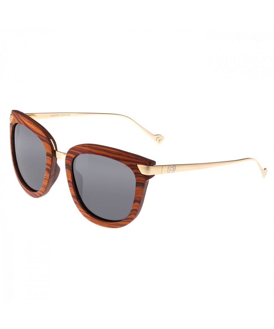 Earth Wood Unisex Nissi Polarized Sunglasses - Brown - One Size