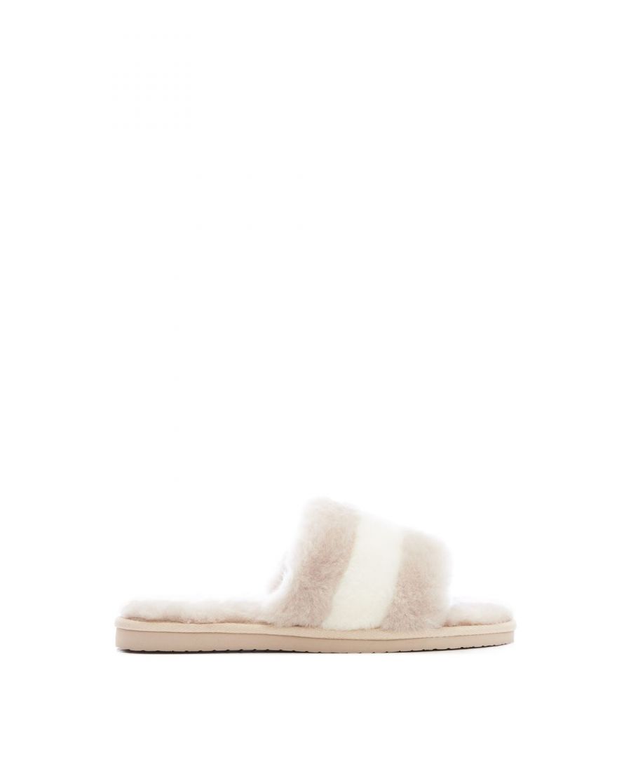 Step into comfort with our stunning Blissful slippers. Crafted in a soft sheepskin that feels so luxurious against the skin, the open toe makes them perfect all year round. An ideal gift for a loved one or yourself.