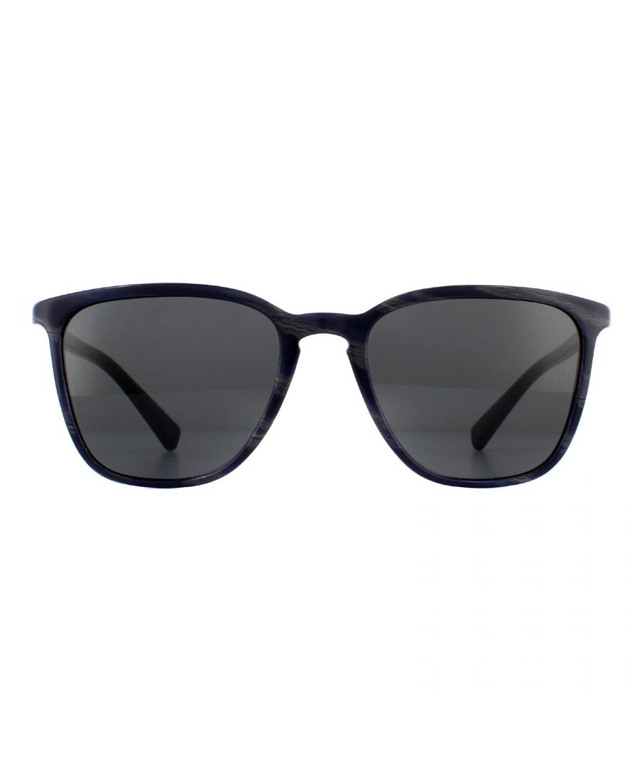 Dolce & Gabbana Sunglasses 4301 309280 Striped Grey on Blue Blue are a square style with a plastic frame which is designed for men and is made in Italy.