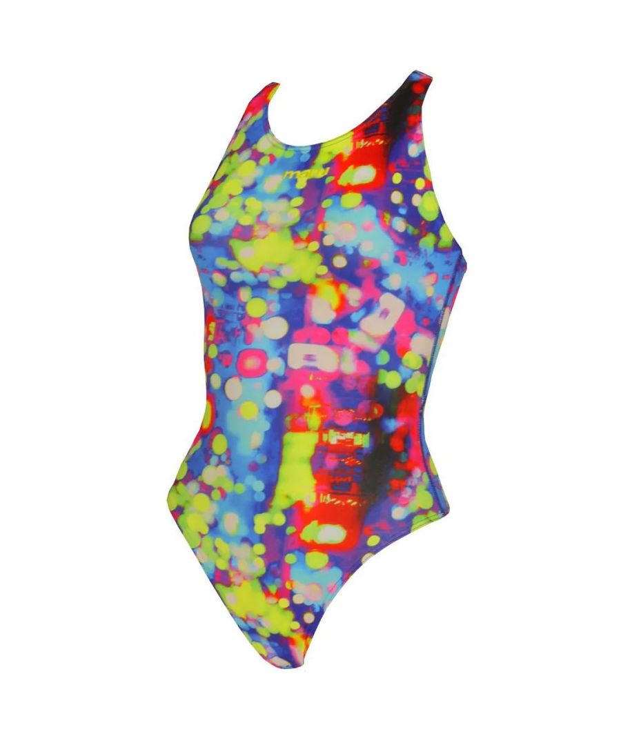 Maru Night Lights Pacer X Back Womens Swimsuit - Multicolour - Size 30 (Waist)