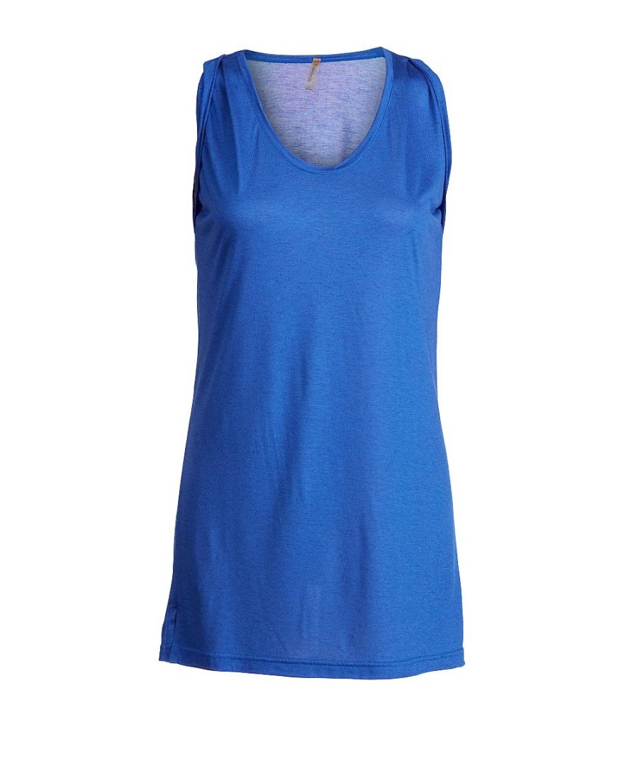 Image for Sleeveless Tunic with Pleat Detail