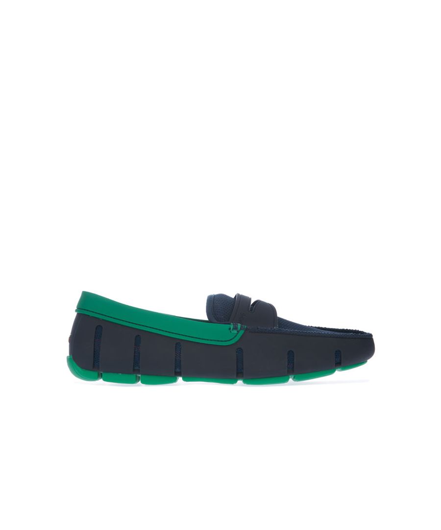 Men's Swims Penny Loafers in navy green