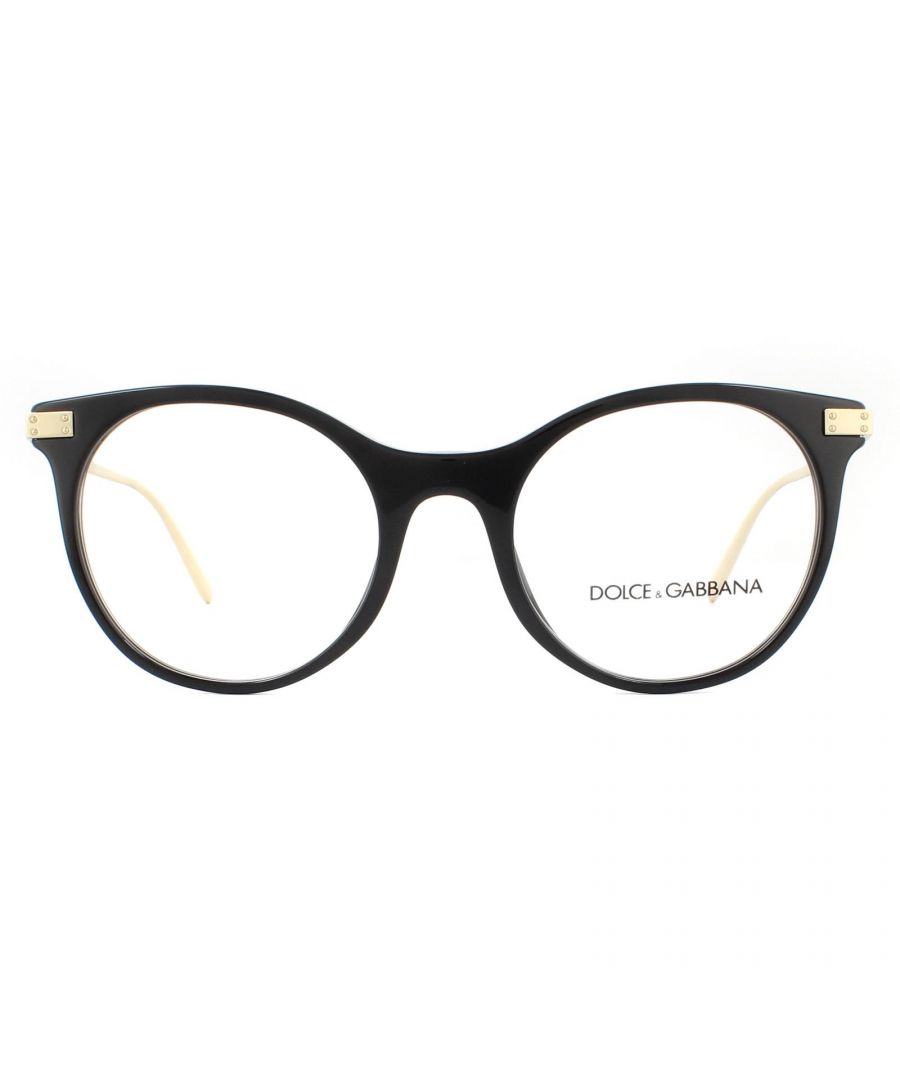 Dolce&Gabbana DG3330 501 Black Round Glasses