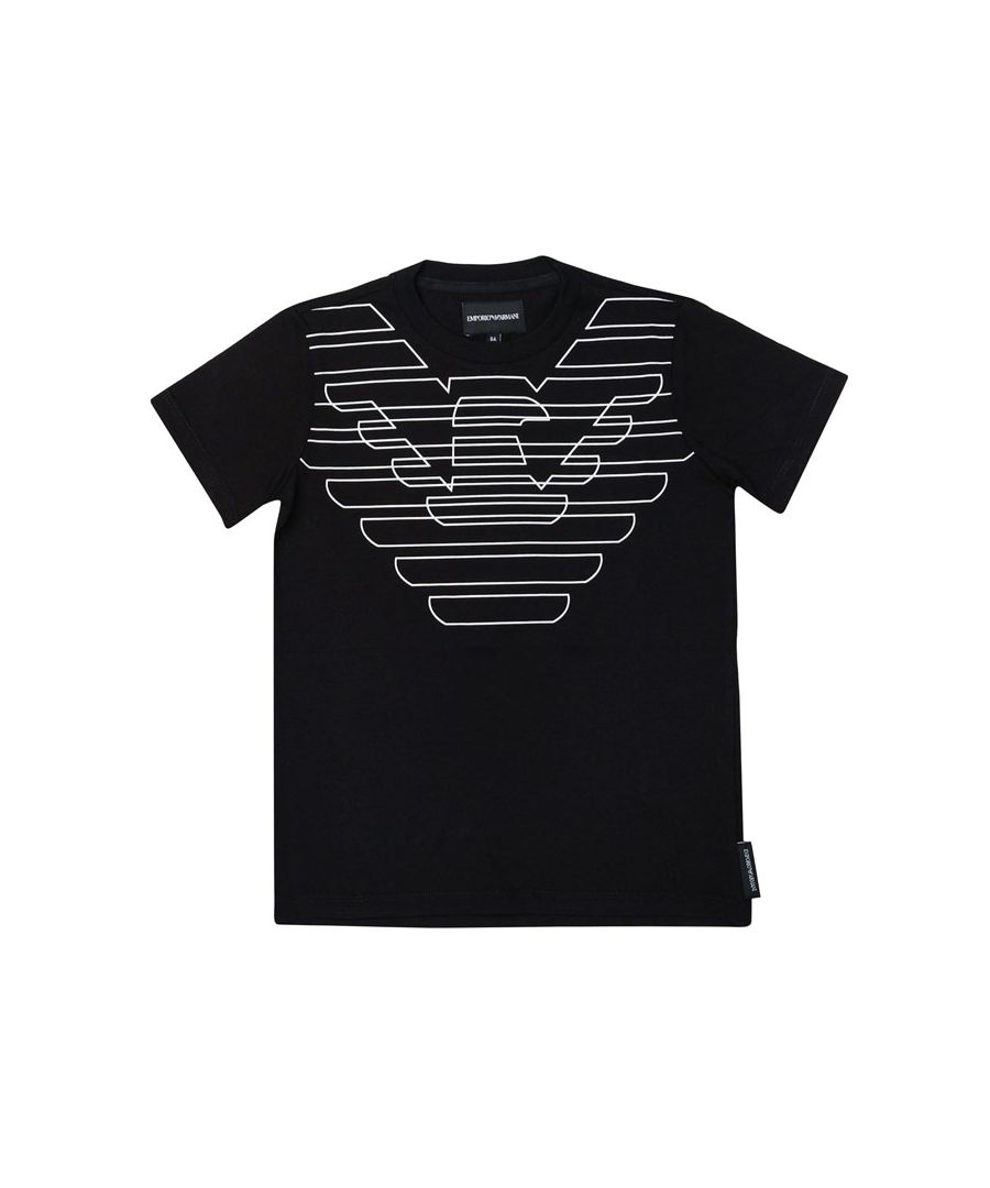 Image for Boy's Armani Infant Eagle T-Shirt in Black