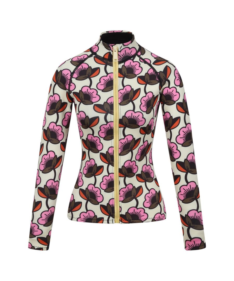 Regatta Womens/Ladies Orla Kiely Passion Flower Scuba Top (Fuchsia) - Size UK 18-20