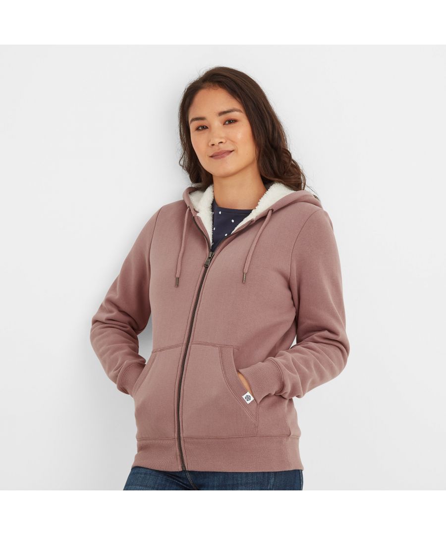 Mia Womens Hoodie Faded Pink