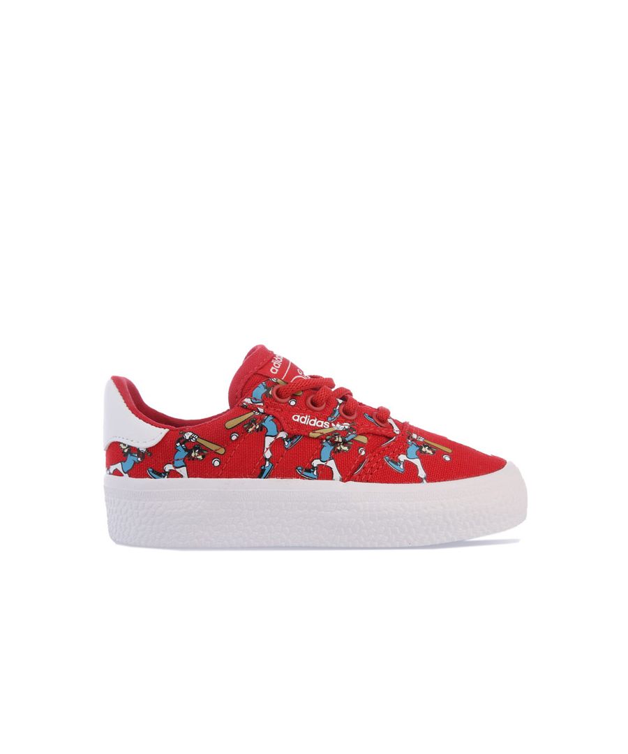 Image for Boy's adidas Originals Infant 3MC x Disney Sport Goofy Trainers in red white
