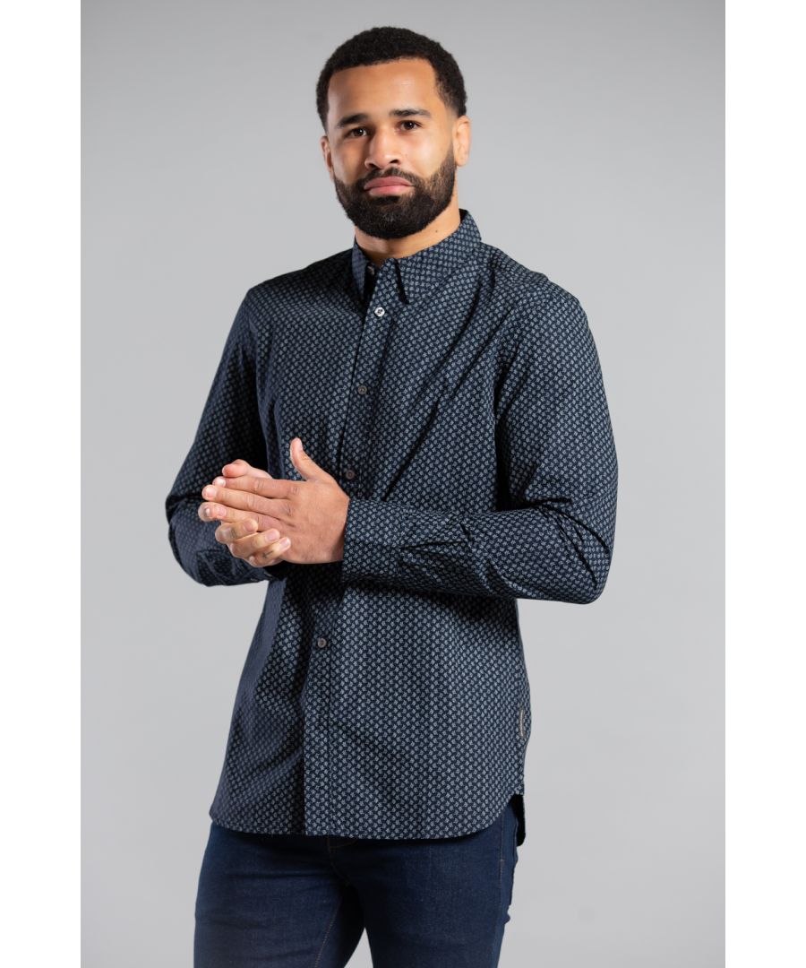 This long sleeve, button-down floral shirt from French Connection is a wardrobe staple in a unique design. Features button cuffs. Made from cotton fabric to ensure high quality and comfortable wear.