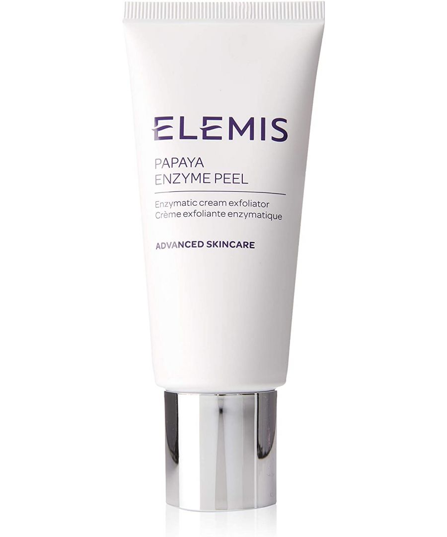 Exfoliate and purify tired, lackluster skin with Elemis Papaya Enzyme Peel, a non-abrasive, rinse-off exfoliating cream that leaves your skin soft, revitalized and radiant. It contains nourishing milk protein, antioxidant-rich vitamin E and marine algae to repair and protect skin, in addition to exfoliating papaya and calming pineapple to smooth and clarify. It's perfect for those with sensitive or mature complexions.
