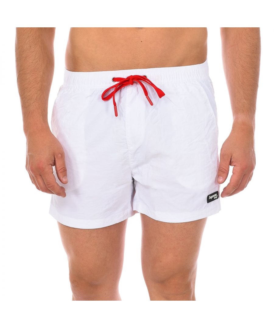 Supreme Africa Mens Boxer Shorts CM-30050-BP - White Polyamide - Size Medium