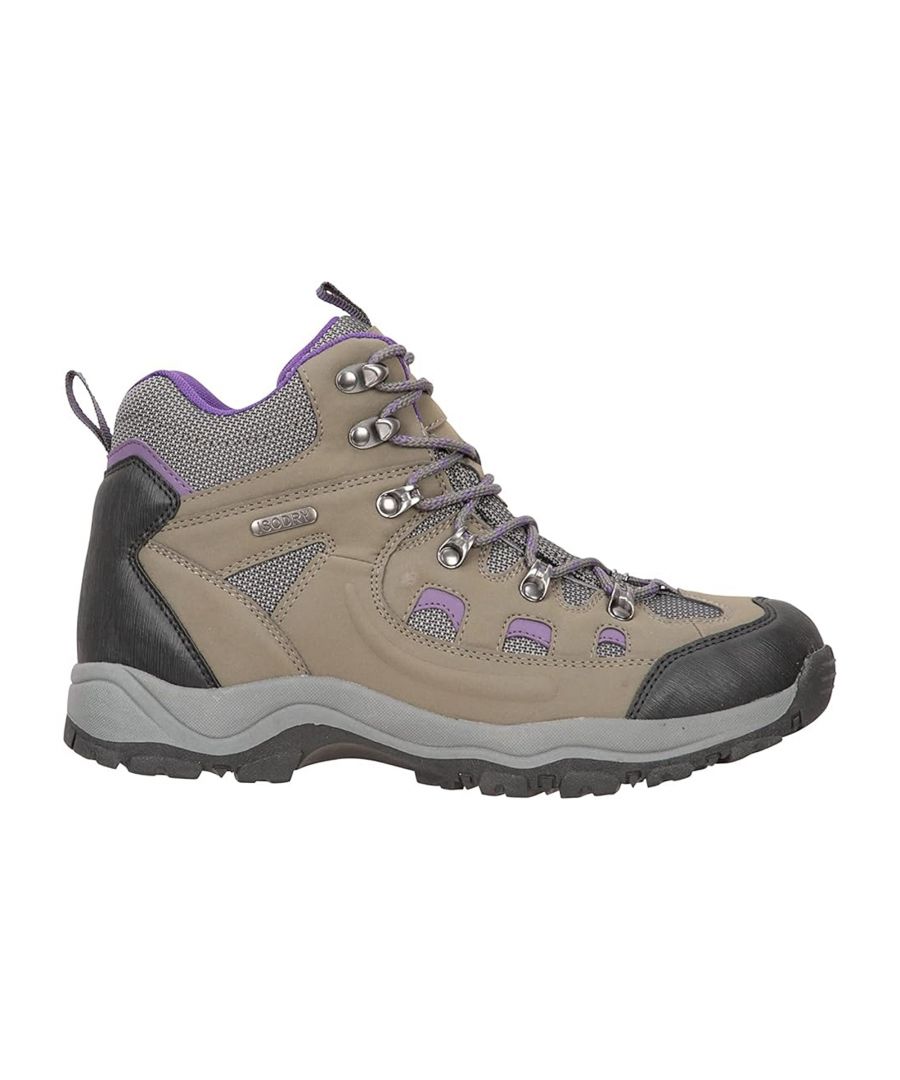 Mountain Warehouse Womens/Ladies Adventurer Waterproof Walking Boots (Dark Grey) - Size UK 9