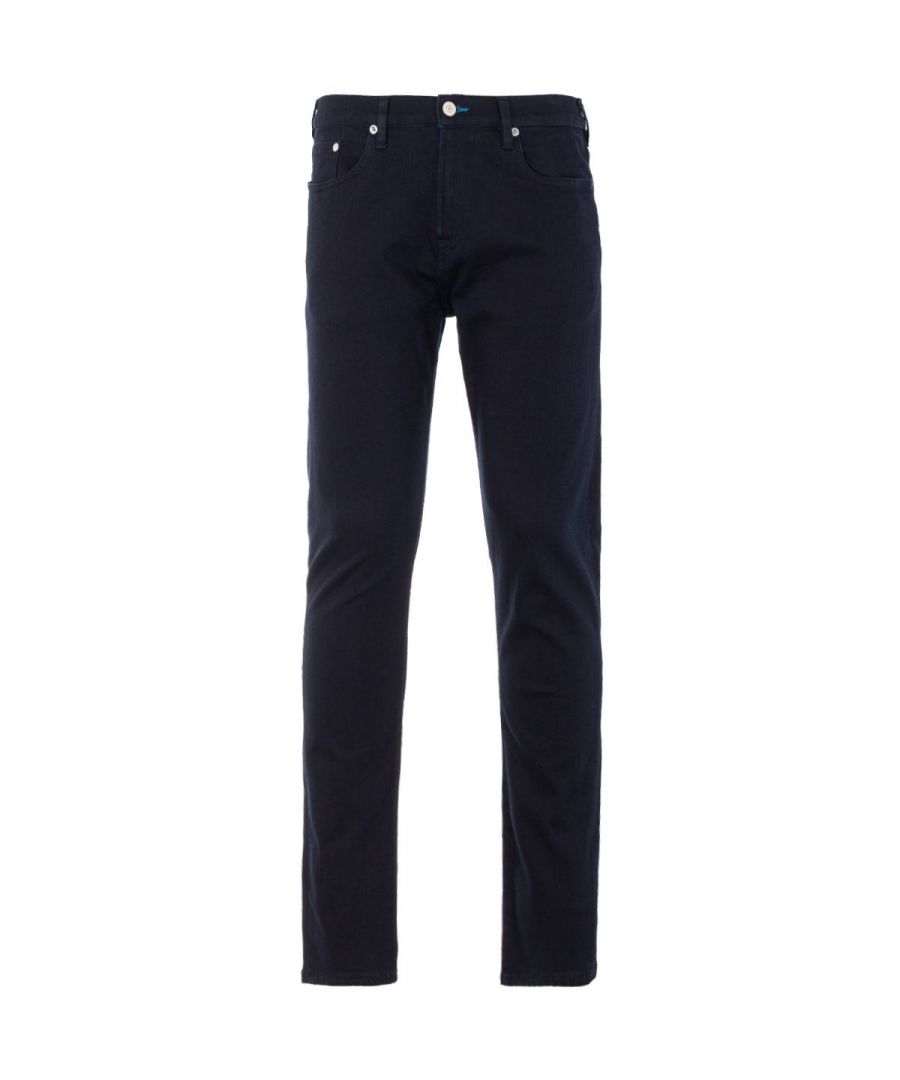 An institution of British style, PS Paul Smith has been producing quality menswear with a focus on simple cut and luxurious fabrics for over forty years. These classic jeans honor their expert quality, crafted from cotton 'Reflex' denim with stretch for supreme comfort. Cut with a tapered fit that sits lower on the hip, with more room through the thigh.  Featuring a classic five pocket design with a natural indigo garment dye finish and tonal stitching offering a contemporary and clean look. Finished with subtle PS Paul Smith branding and a leather jacron to the rear. Tapered Fit, Stretch 'Reflex' Cotton Denim, Belt Looped Waist, Zip Fly with Single Button Fastening, Classic Five Pocket Design, Tonal Stitching, PS Paul Smith Branding.