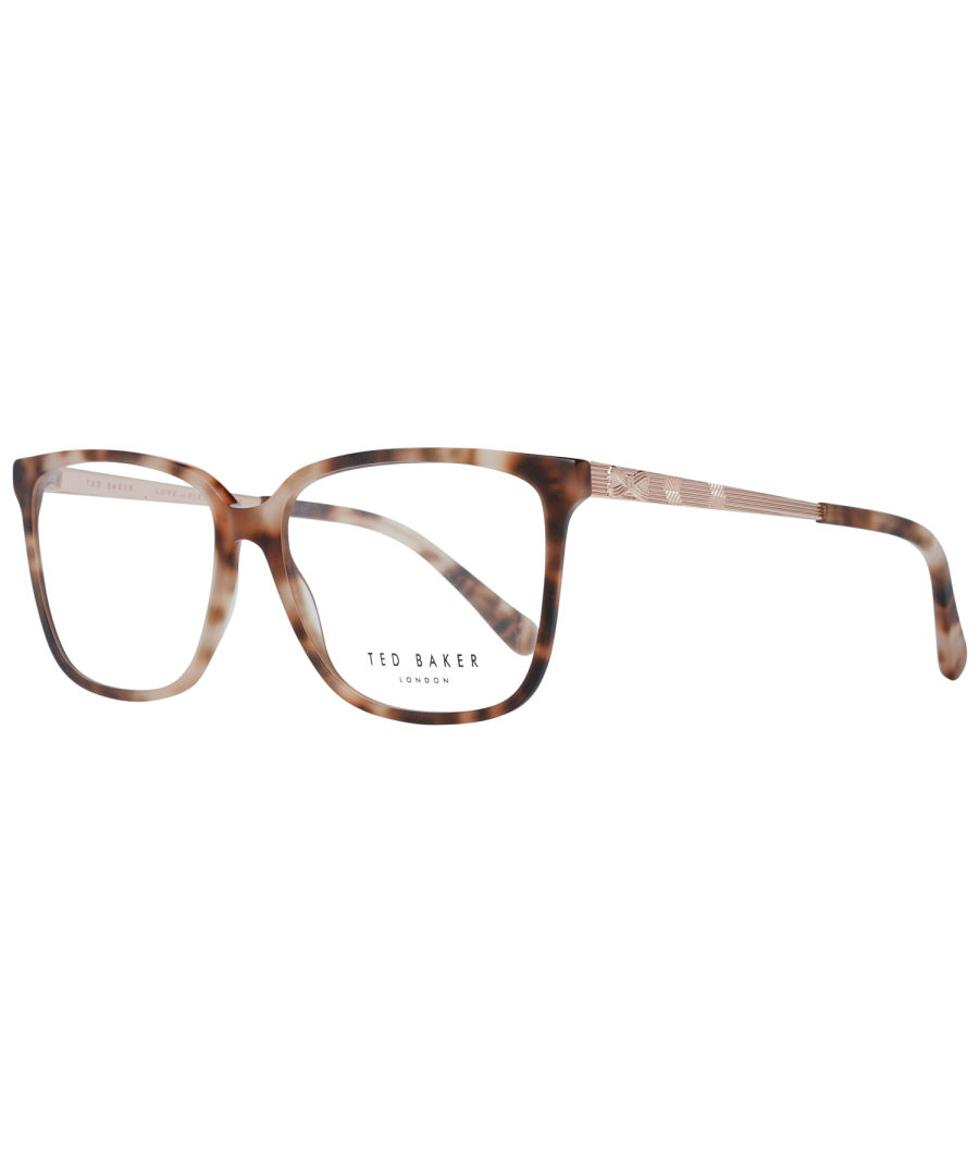 Ted Baker Rectangle Womens Pink Tortoise Glasses Frames TB9163 Dinah are luxurious square style frame made from acetate. They're suitable for women and the lightweight frame is comfortable for all day wear.