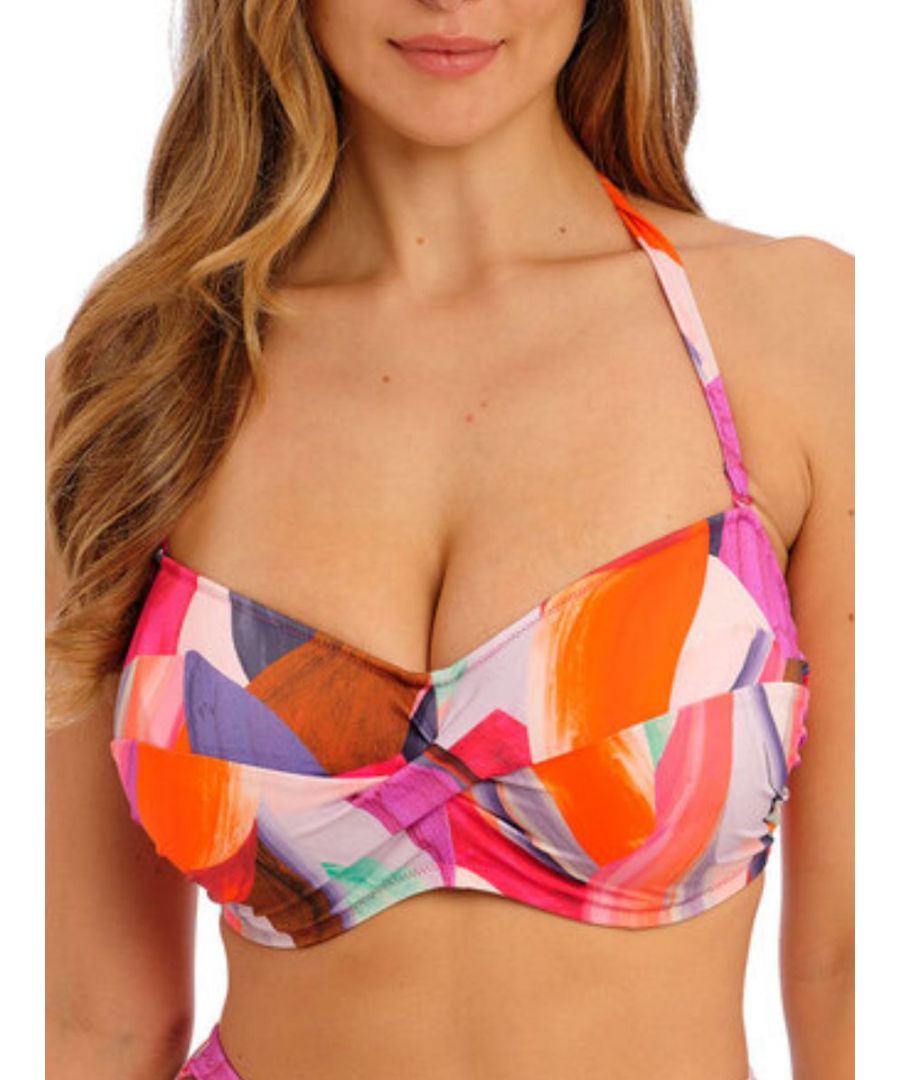 Fantasie Womens Aguada Beach Bandeau Bikini Top - Orange Polyamide - Size 34DD