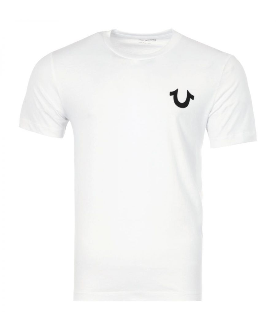 Image for True Religion Felted Buddha Crew Neck T-Shirt - White