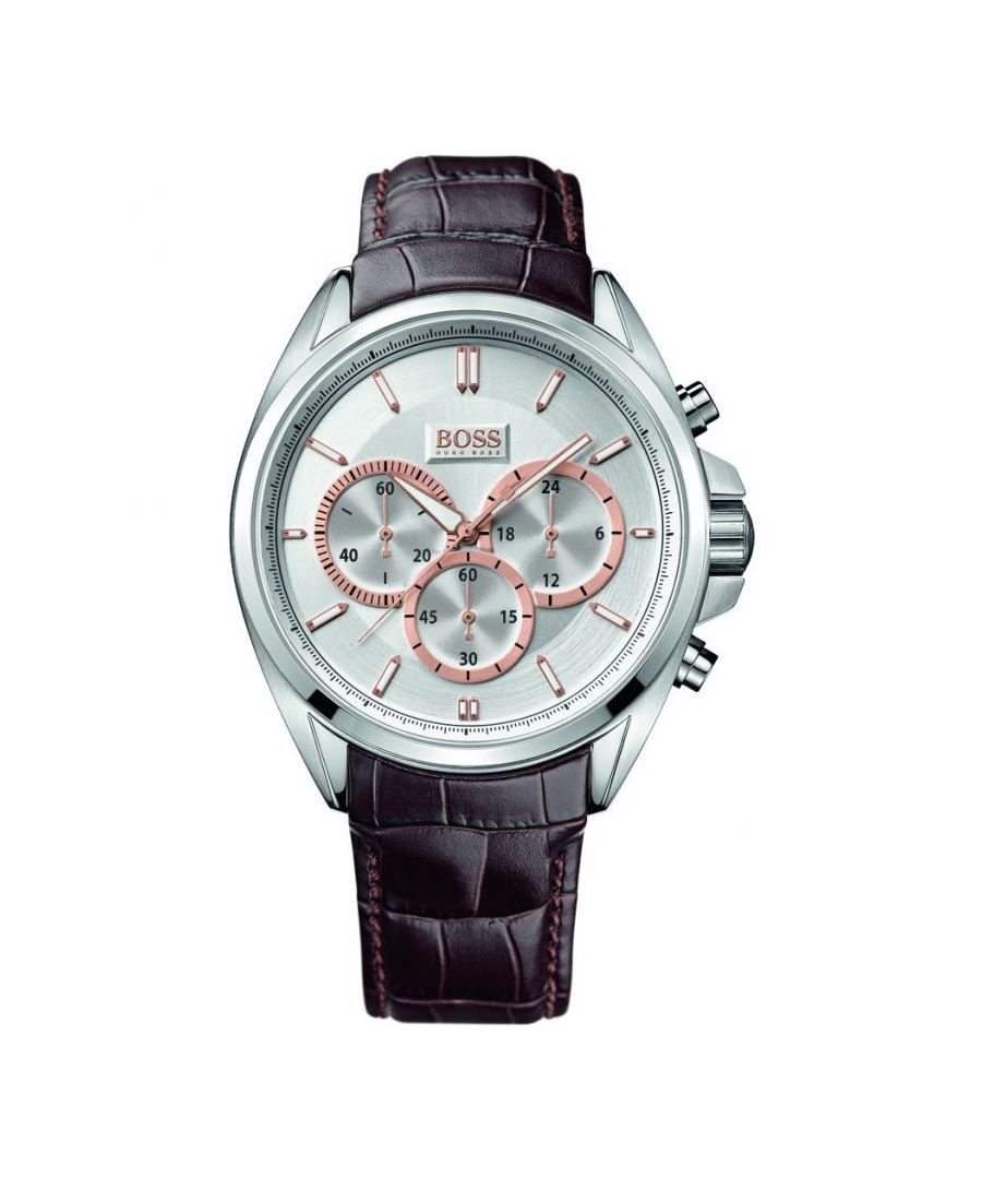 Het Hugo Boss 1512881 horloge voor heren is functioneel en speciaal. Het beschikt over een kwartsuurwerk en een chronograaf. Het materiaal van de kast is roestvrij staal met een zilverkleurige wijzerplaat die het horloge een unieke look geeft. EAN 7613272090971