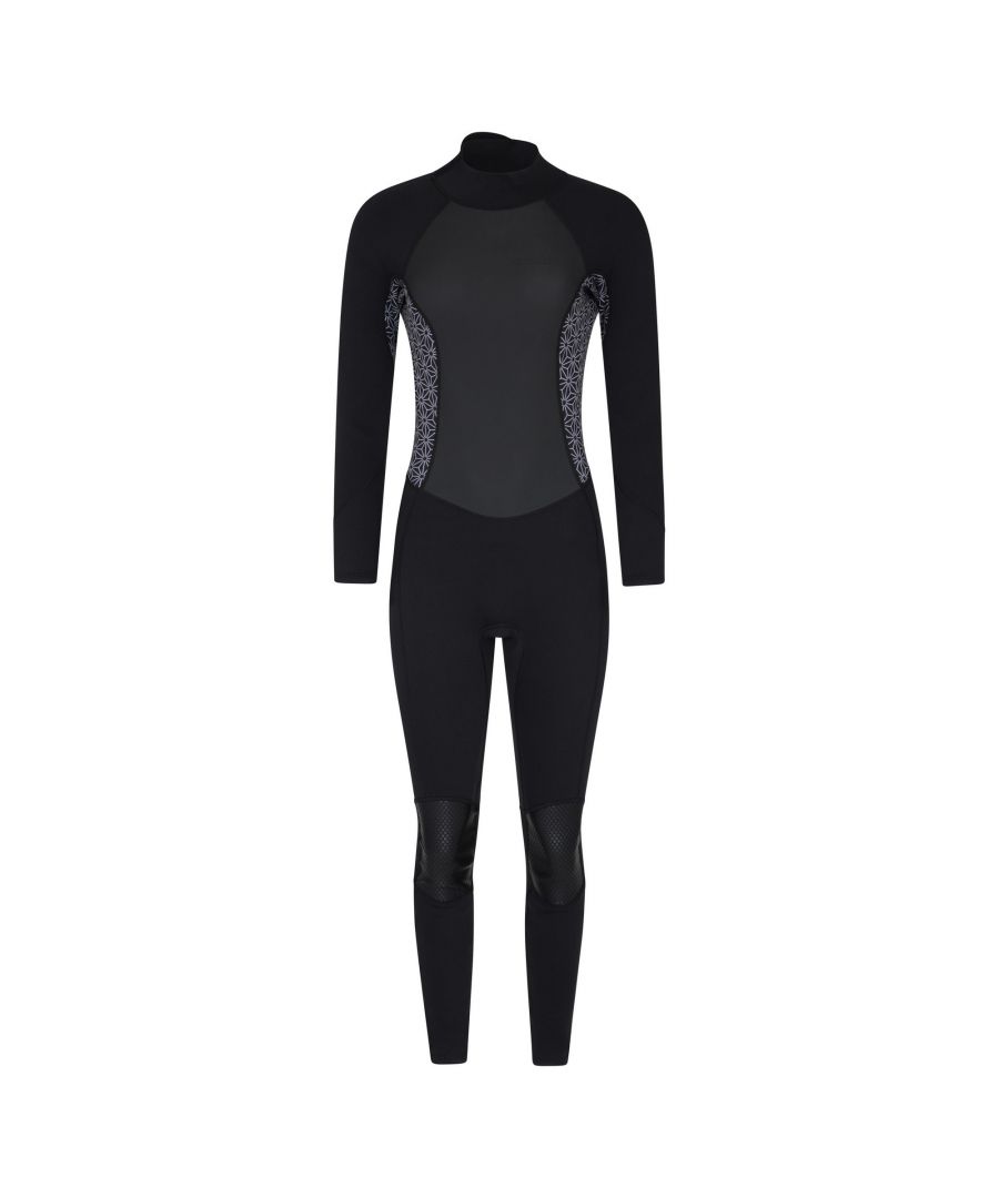 Mountain Warehouse Womens/Ladies Printed Full Wetsuit (Black) Neoprene - Size UK 12-14 (Womens)