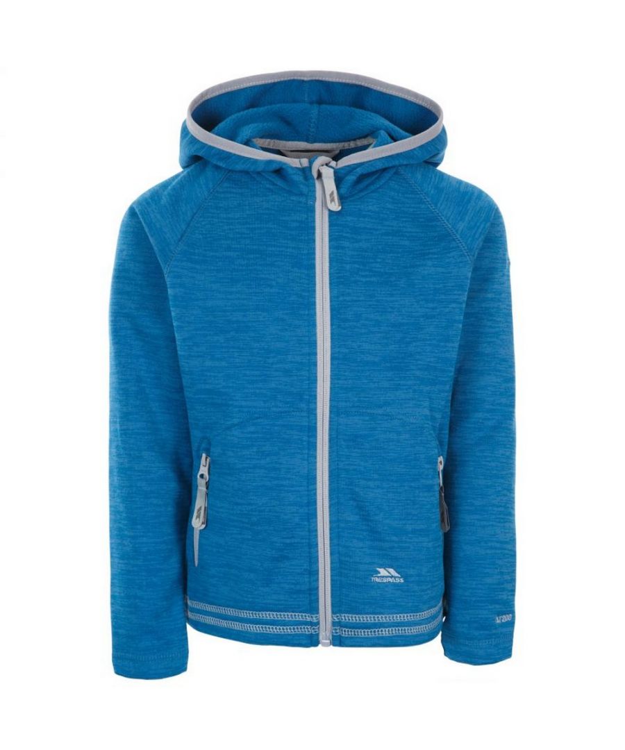 Trespass Childrens Girls Goodness Full Zip Hooded Fleece Jacket (Cosmic Blue) - Multicolour - Size 11-12Y