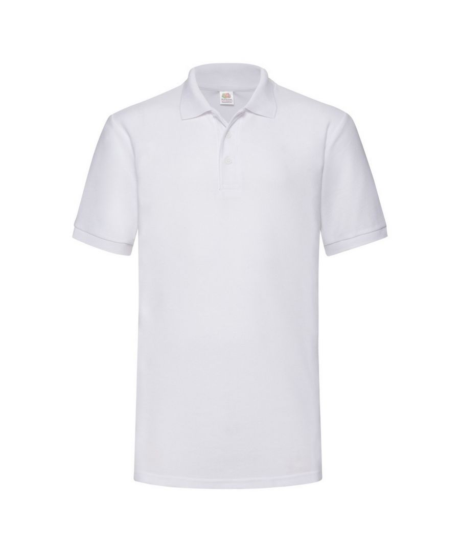 Image for Fruit Of The Loom Mens 65/35 Heavyweight Pique Short Sleeve Polo Shirt