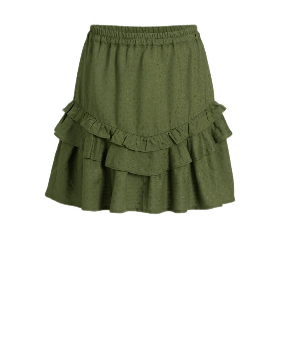 Deze rok voor meisjes van anytime is gemaakt van viscose.Details van deze rok:•  dobby stof•  elastische tailleband•  rufflle