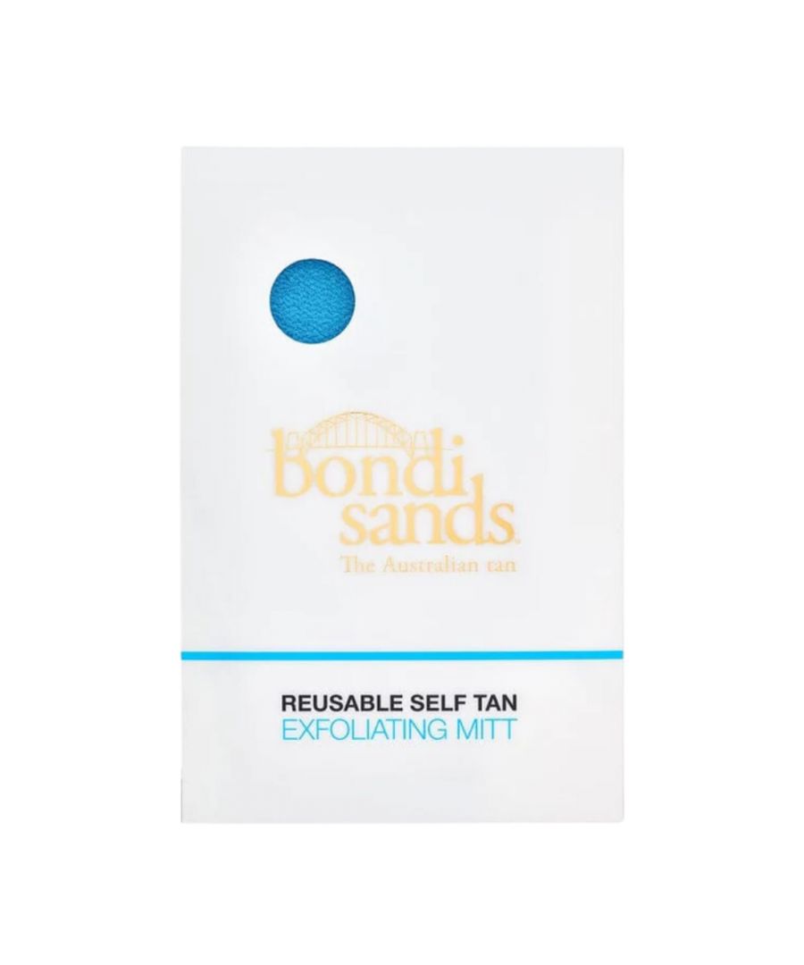 The Bondi Sands Exfoliation Mitt prepares your skin for an even, streak-free tan. Working to help you in two ways; the black side removes dry skin cells and any self-tan residue, while the blue side works to erase any unwanted tanning errors.
