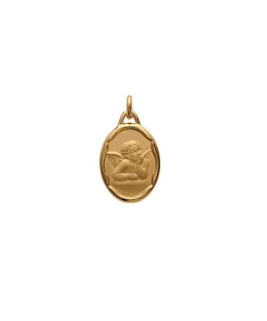 Image for Angel Christ Woman-Man-Child and Yellow Gold Plated Pendant
