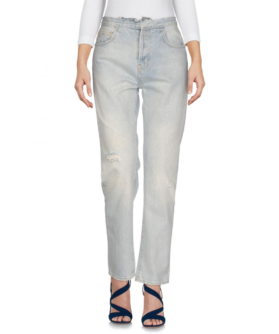denim, worn effect, faded, no appliqués, solid colour, light wash, high waisted, front closure, button closing, multipockets, model: the original straight jean, straight-leg model, large sized