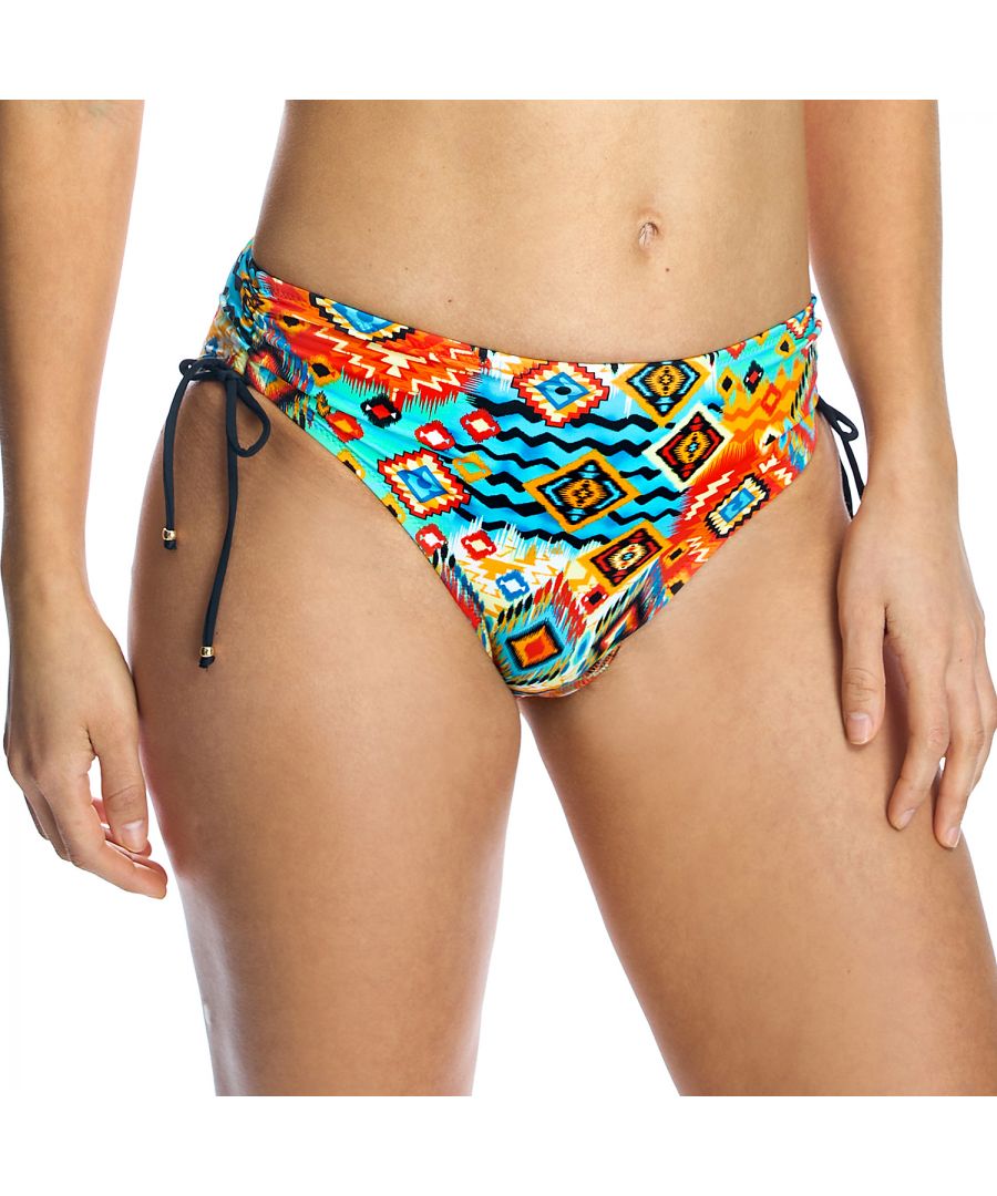 ORY Womenss high-waisted bikini panties W240956 - Multicolour - Size Large