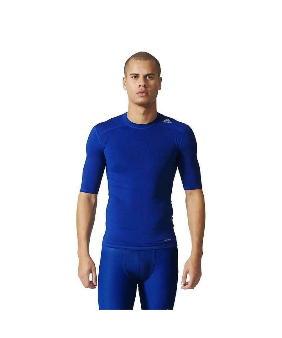 The Adidas Tech fit is the Shirt That Provides You with the Optimal Conditions for Performing Your Sport.   \n\nMade of the Adidas Climate Material, You Get a Material That is Not Just Light and Comfortable, It Also Wicks Sweat.   \n\nIn Addition, the Perforated Material on the Chest Further Adds to the Ventilation.   \n\nThe Soft Seams Increases Comfort and Help Minimize Irritation.   \n\nMoreover, the Tech fit Technology Makes You Feel Nice and Comfy.   \n\nThe Shirt Provides Good Support for Your Body, as Well as Reducing Muscle Tension Remarkably.   \n\nAs a Little Extra Detail, the Shirt Also Protects You From Harmful UV Radiation.
