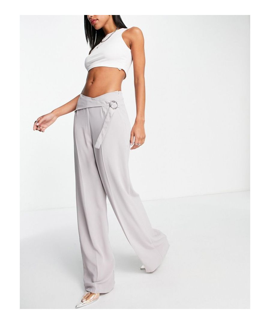Trousers by Public Desire The scroll is over Low rise Wrap, tie side Zip-side fastening Wide leg  Sold By: Asos