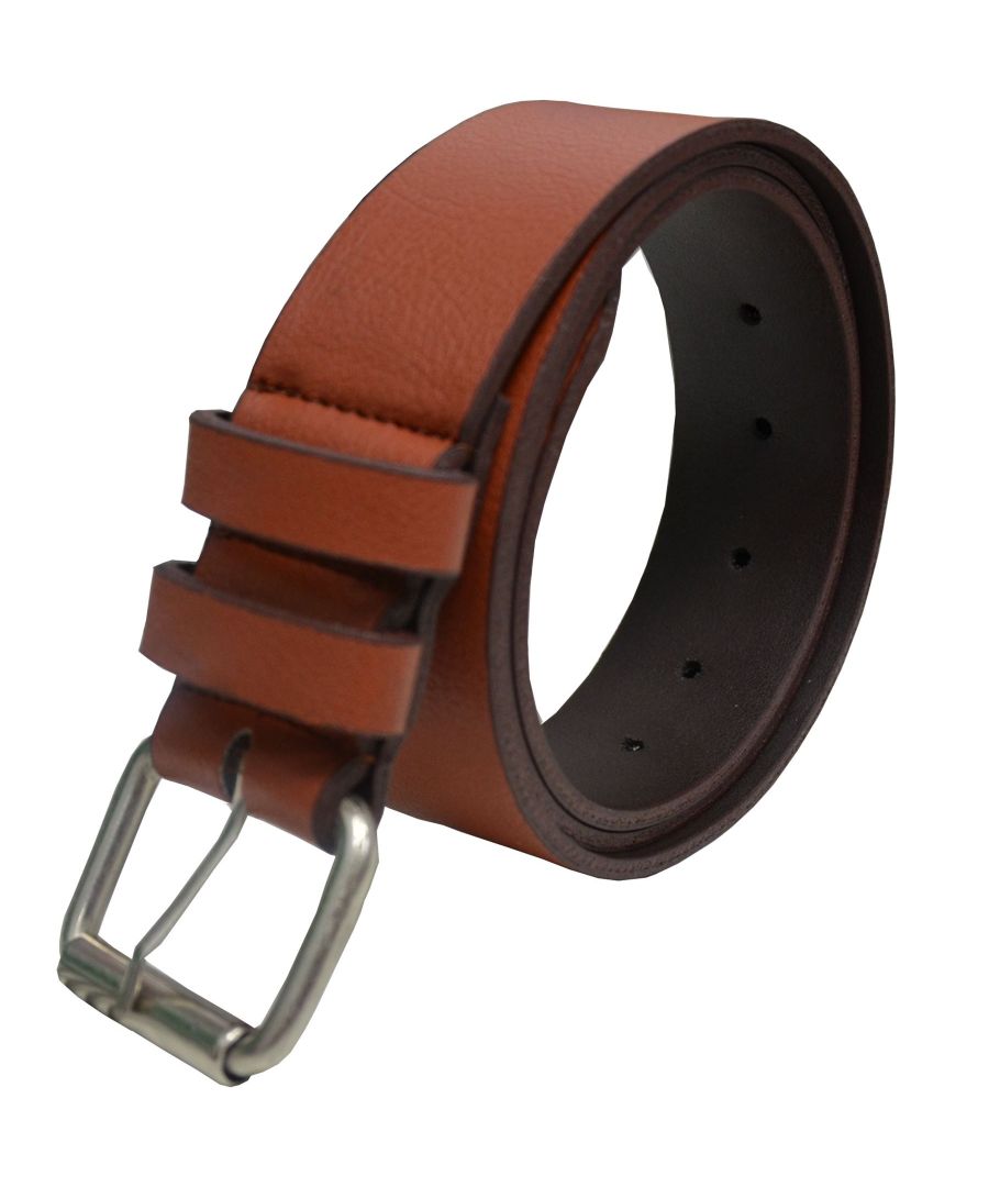 Image for Kruze Mens Tan Leather Belt