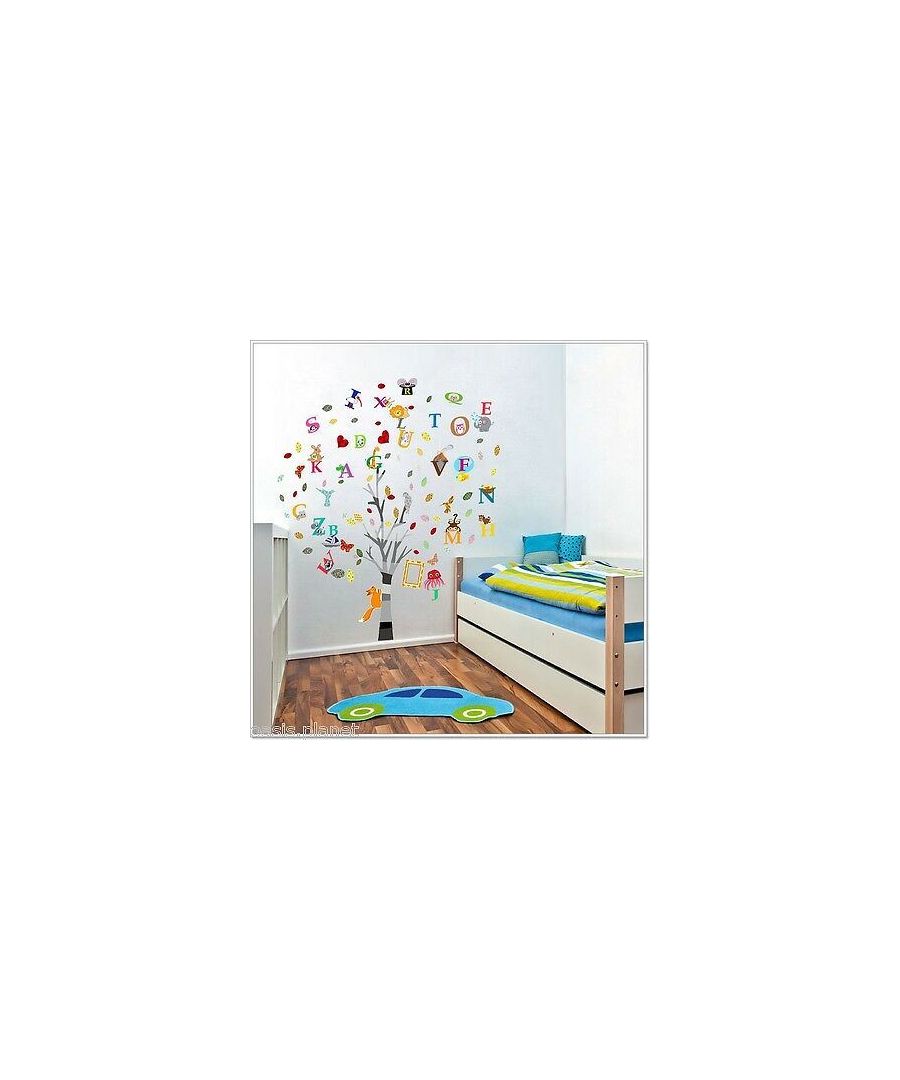 Image for Combo of Colourful Photo + Alphabet Wall Stickers Kids Room, nursery, children's room, boy, girl, Tree