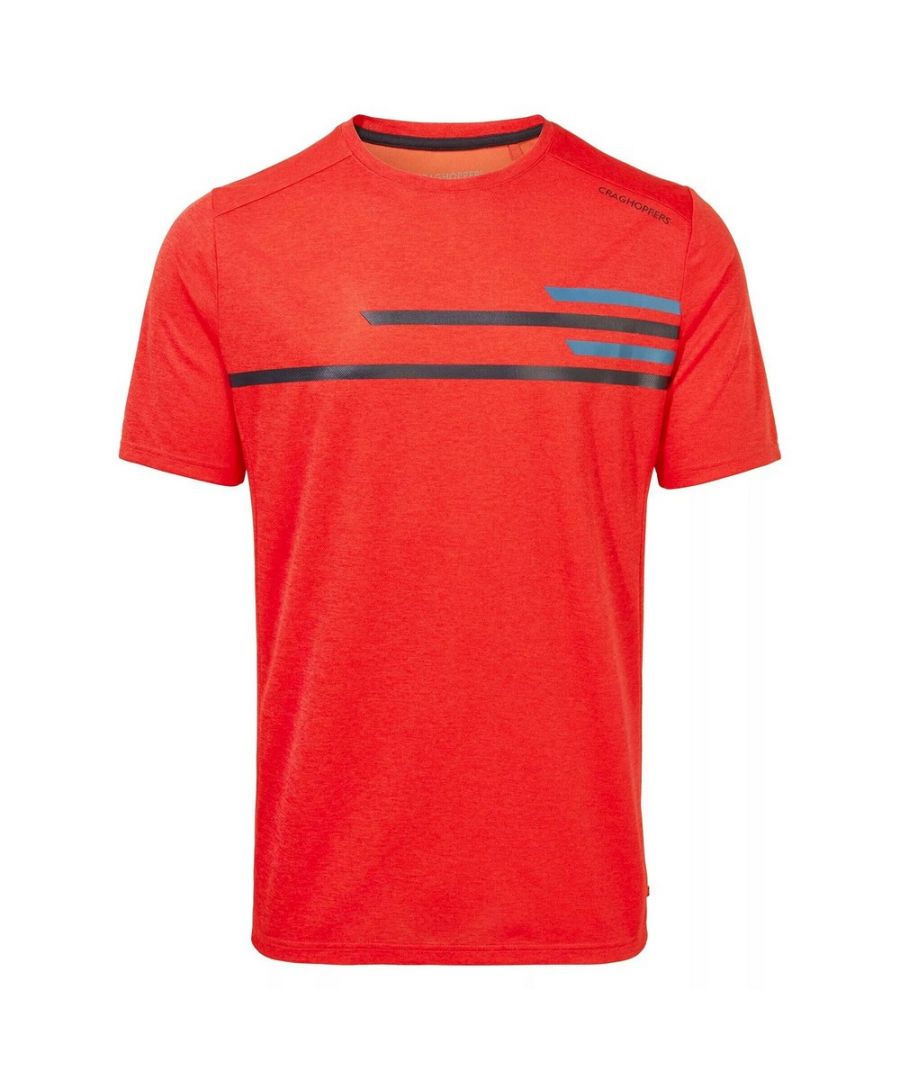 craghoppers mens nosilife pro t-shirt (lava red) - size 2xl