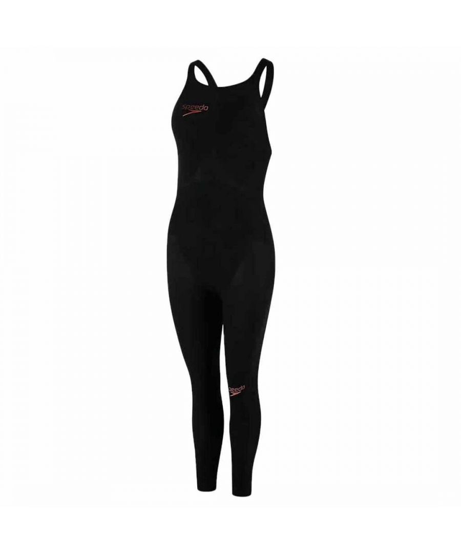 Speedo Fastskin Elite 2 Openwater Black/Red Womens Swimsuit - Size 23 (Waist)