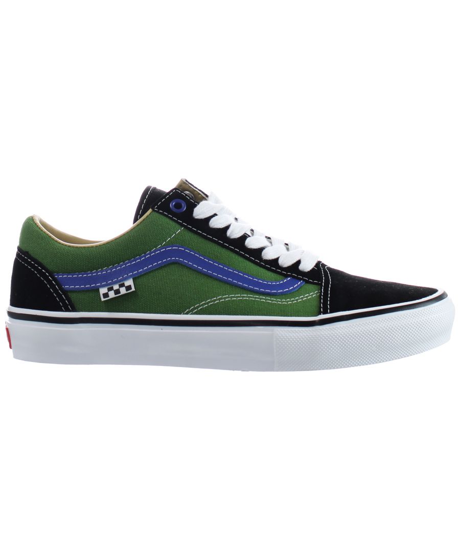 Vans Old Skool University Lace-Up Green Synthetic Mens Shoes VN0A5FCBAPE