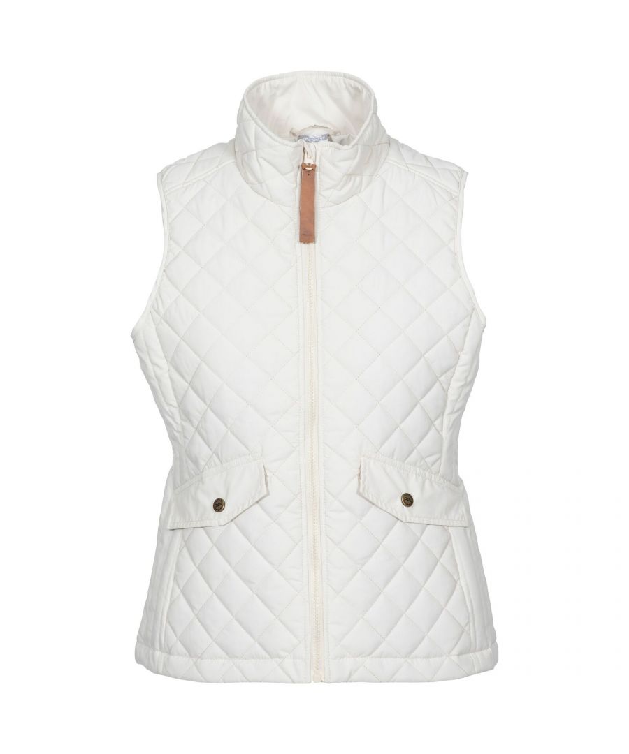 Image for Trespass Womens/Ladies Larisa Quilted Gilet (Ghost White)