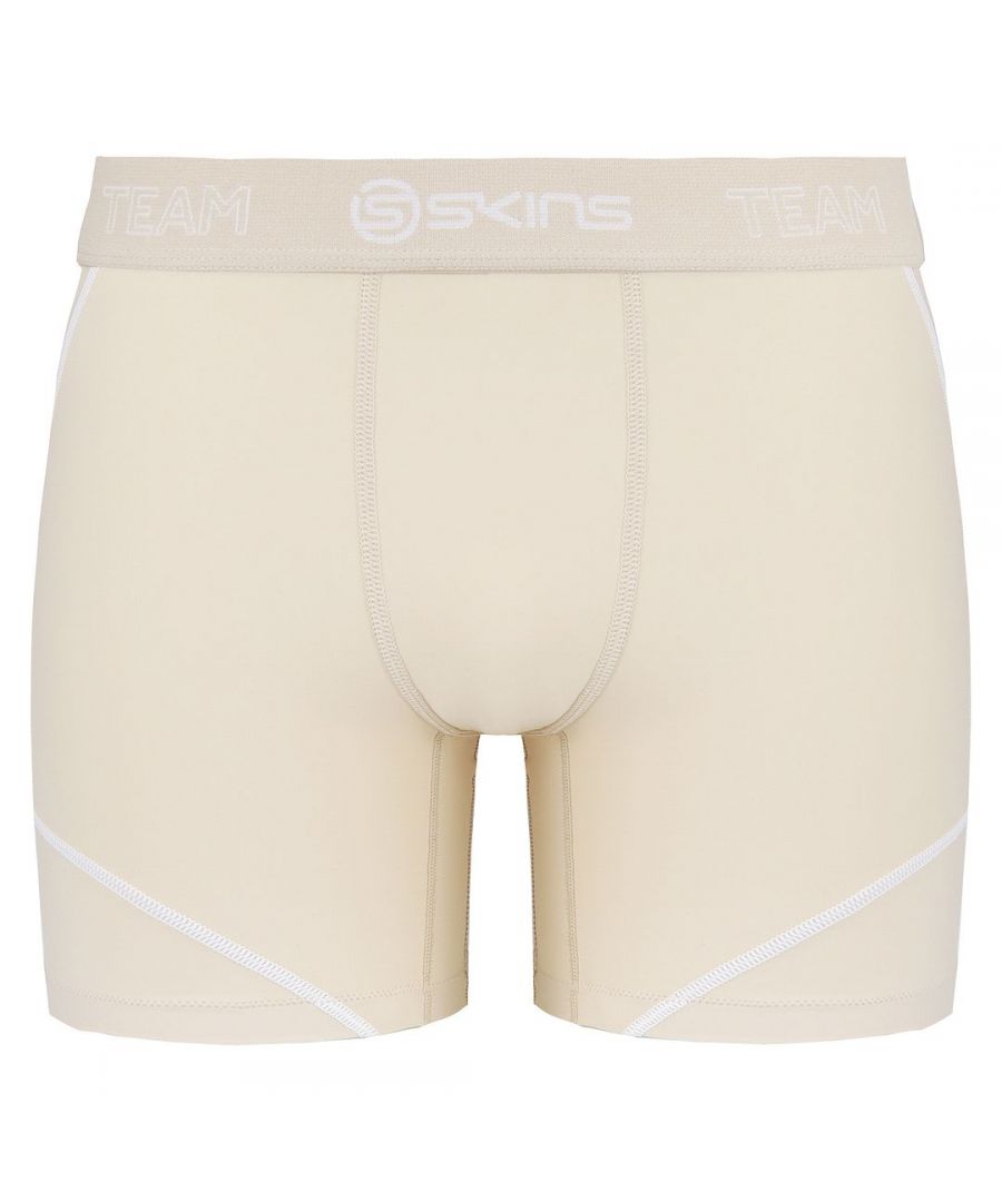 Skins DNAmic Mens Beige Neutral Compression Tights Shorts DB00010099002 - Size Small
