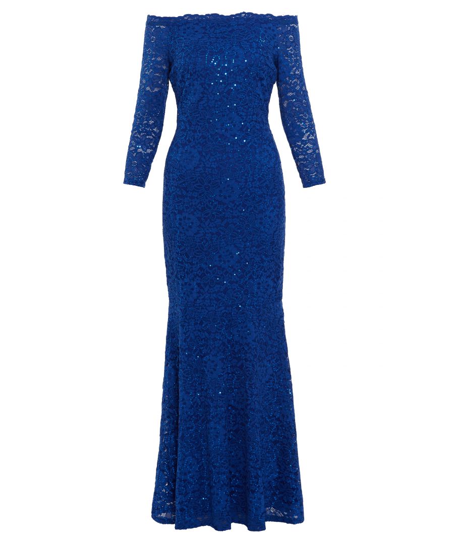 Gina Bacconi Acilia Lace Maxi Dress