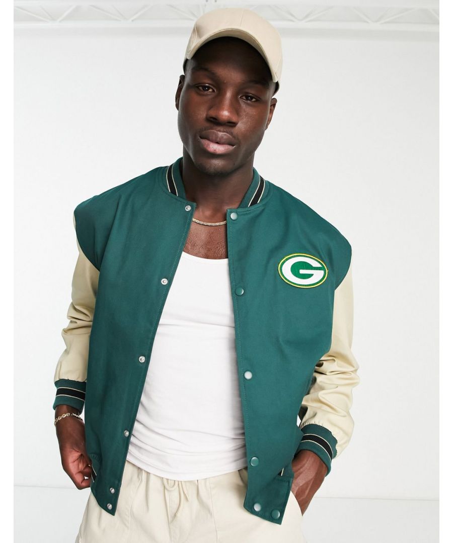 Vtg Green Bay Packers Nylon Sports Jacket - Made in USA (XS)