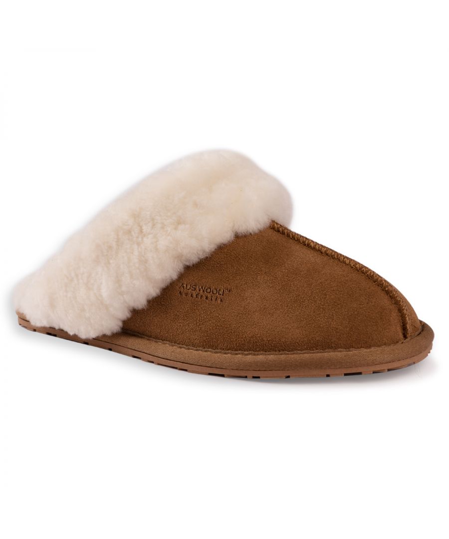 DETAILS\n\n\n\n\n\nExtremely comfortable slip-on slipper\n\nSoft premium genuine Australian Sheepskin wool lining\nFull premium leather Suede upper with Australian sheepskin insole\nSustainably sourced and eco-friendly processed\nUnisex sheepskin slipper – the perfect home accessory \nSoft Rubber outsole – highly durable and lightweight\nFirm wool pelt for superior warmth\n100% brand new and high quality, comes in a branded box, suitable for gifting