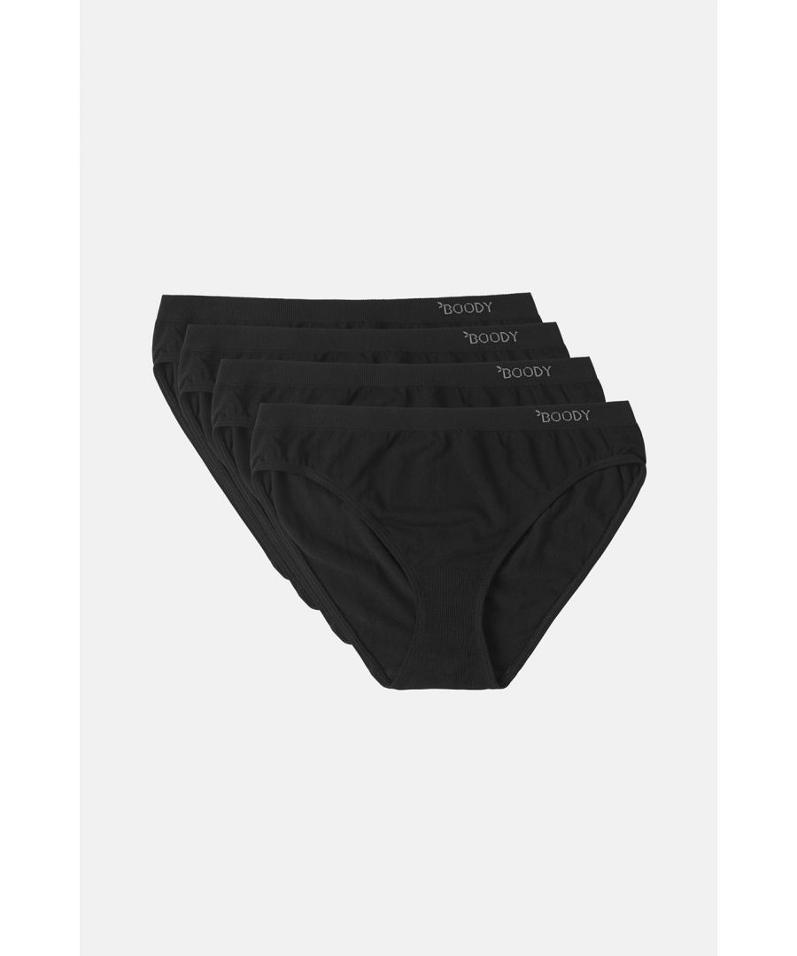Classic Bikini Underwear Style With A Flawless Smooth Fit. Our Boody Classic Bikini Is Just That, A Classic! Seam-Free, Form Fitting, With A Mid-Rise Waistband That Sits Flat And Never Digs In; The Classic Bikini Is Designed For All Outfits And Occasions. Made With Viscose Derived From Bamboo, Our Silky Feel Fabric Breathes And Keeps You Cool And Comfy All Day.