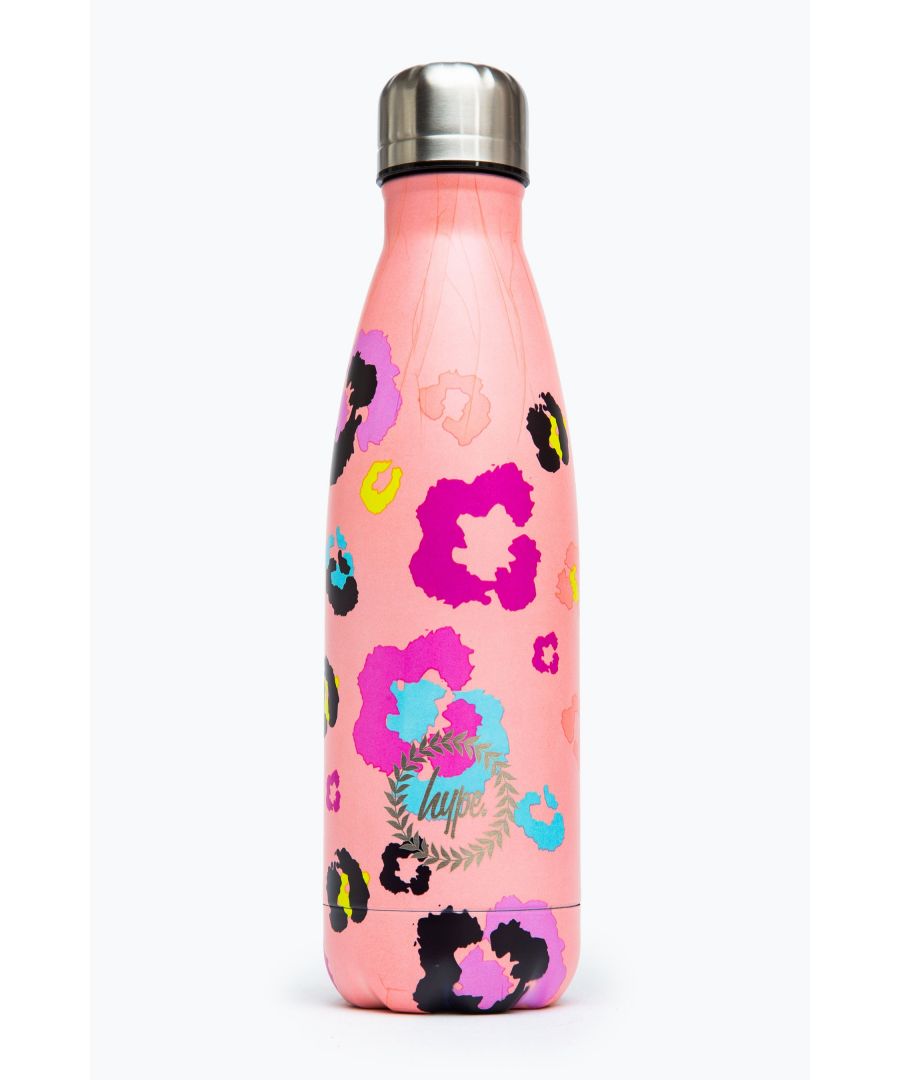 Image for Hype Pink Paws Metal Reusable Bottle - 500Ml