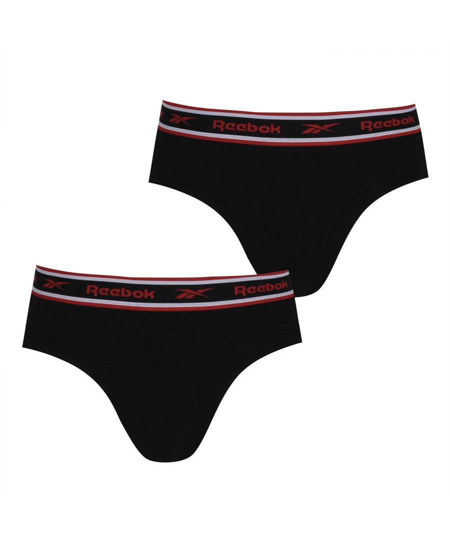 Image for Reebok Mens 3 Pack Cotton Elastane Briefs Underwear