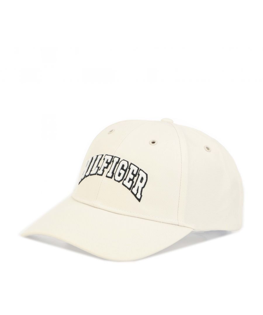 Mens Tommy Hilfiger Tonal Logo Embroidery Cap in ivory.- Button on crown.- Ventilation eyelets.- Tonal Tommy Hilfiger logo embroidery at front.- Tommy Hilfiger branding.- Shell: 100% Polyester.- Ref: AM0AM09489YBI