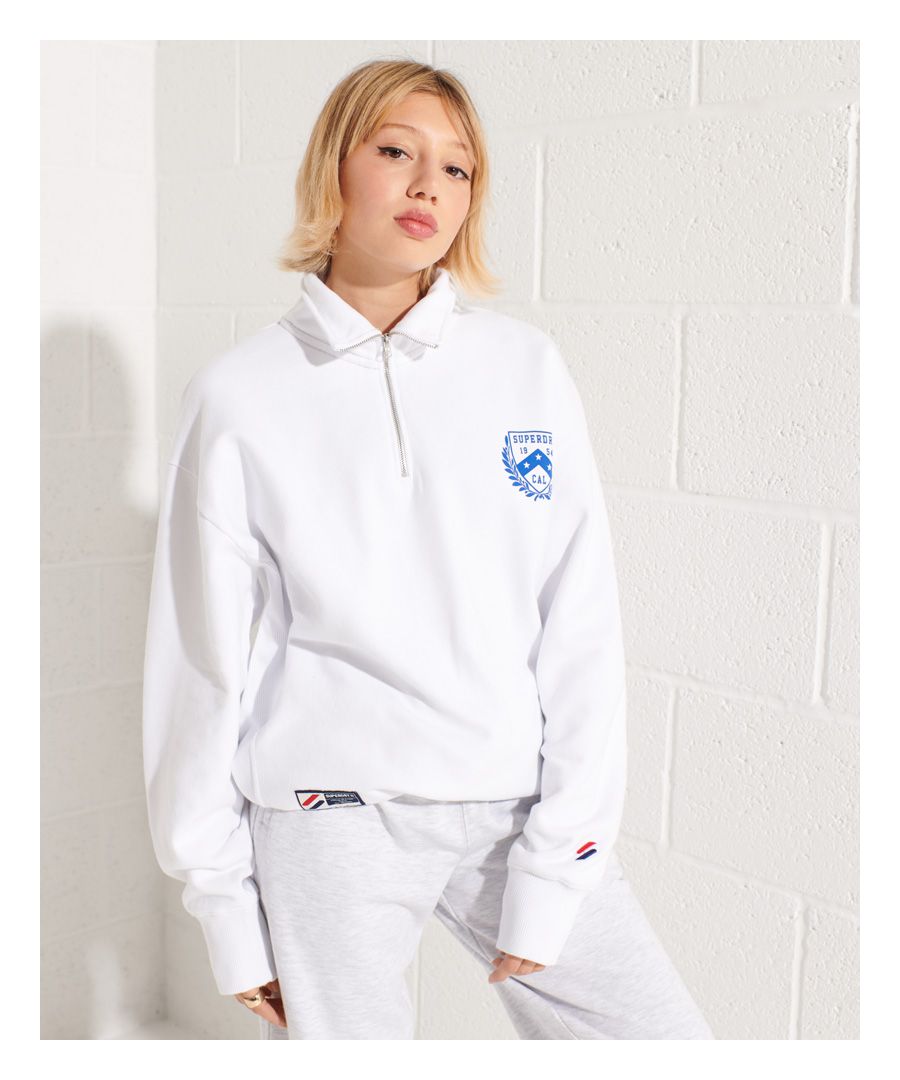 Image for SUPERDRY City College Oversized Half Zip Track Top